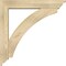Ekena Millwork Thorton Traditional Rough Sawn Bracket w/ Offset Brace, Douglas Fir, 6"W x 32"D x 32"H BKT0604X32X32THR01RDF - alternate 2